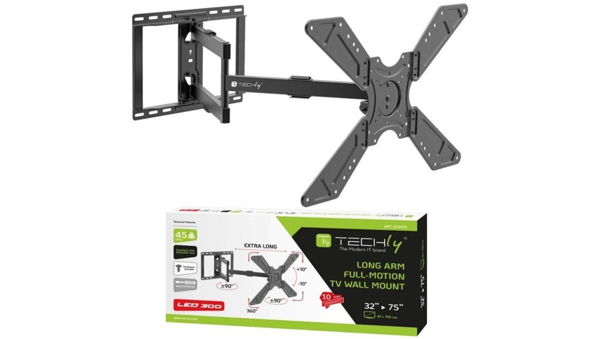 Techly  ścienny /LCD 32-75 LED/LCD do