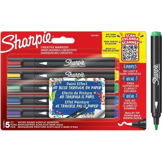 Teka Markery czne Sharpie 5 |