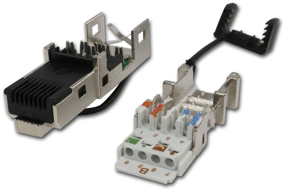 Telegärtner Telegärtner J80026A0046, RJ45, Black, Stainless