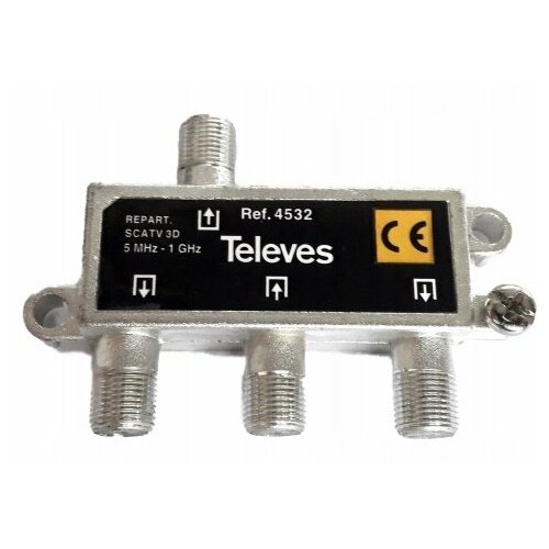 Televes  3-way 5-1000MHz "F" 6dB