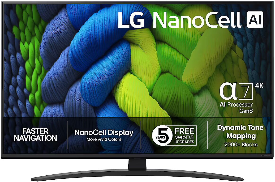 Telewizor LG 43NANO82A6B NanoCell 43`` 4K