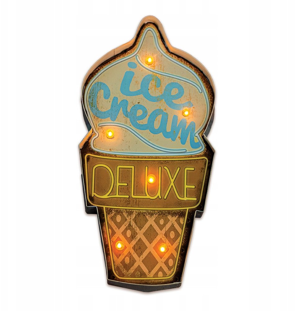 TelForceOne Znak  RETRO LED Ice Cream