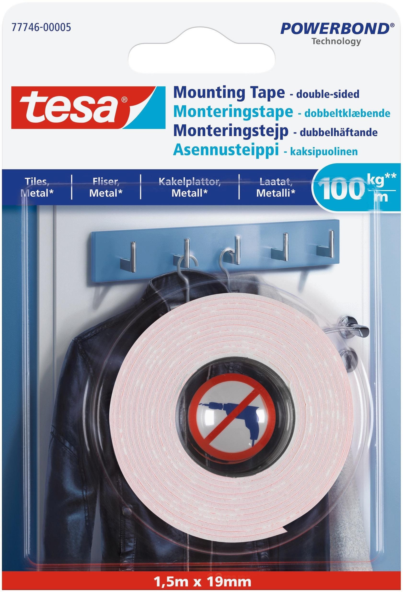 Tesa DOUBLE-SID TAP 1.5MX19MM FOR