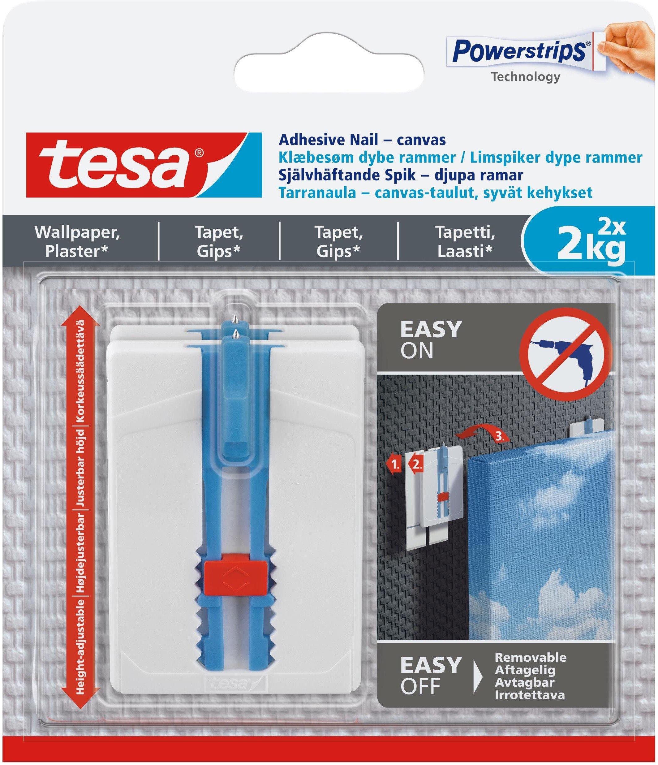 Tesa HOOKS FOR CANVAS 77779 2X2KG