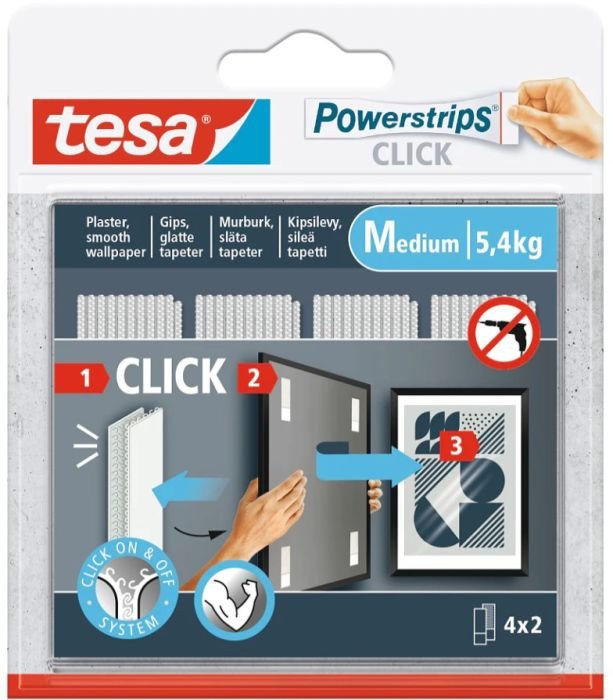 Tesa POWERSTRIP TESA 77721 4PCE |