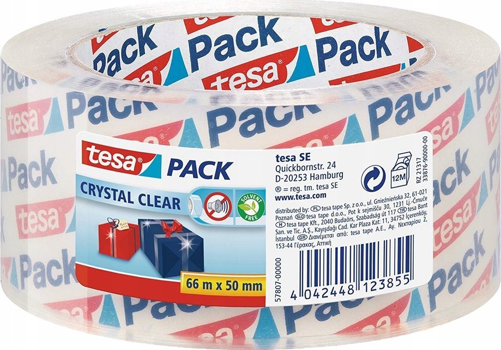 Tesa tesapack Crystal Clear PP 66m