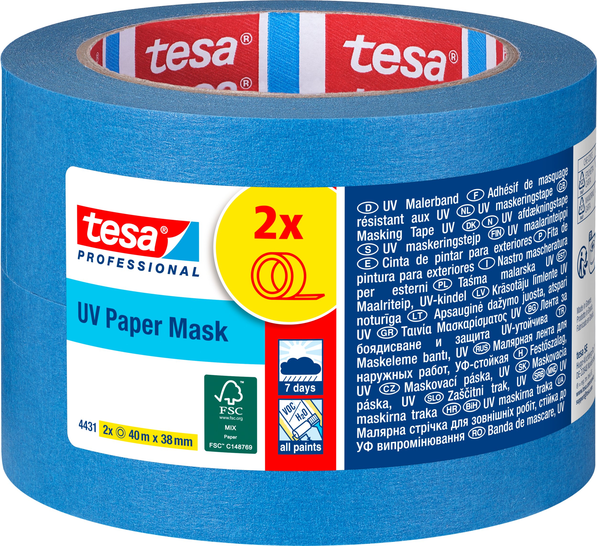 Tesa dwóch taśm 4431 UV7dni. 2x