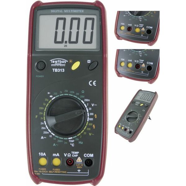 Testboy Multimetr wyświetlacz LCD CAT III