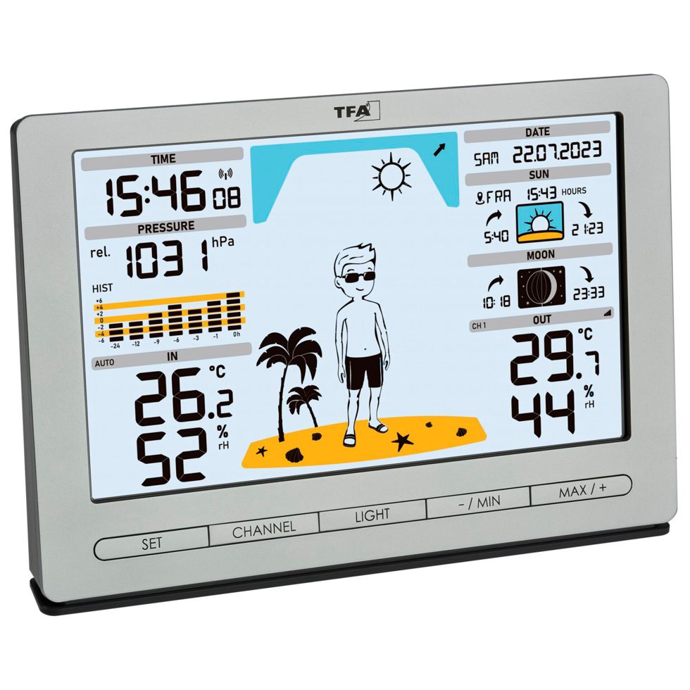 TFA 35.1097.54 silver METEO