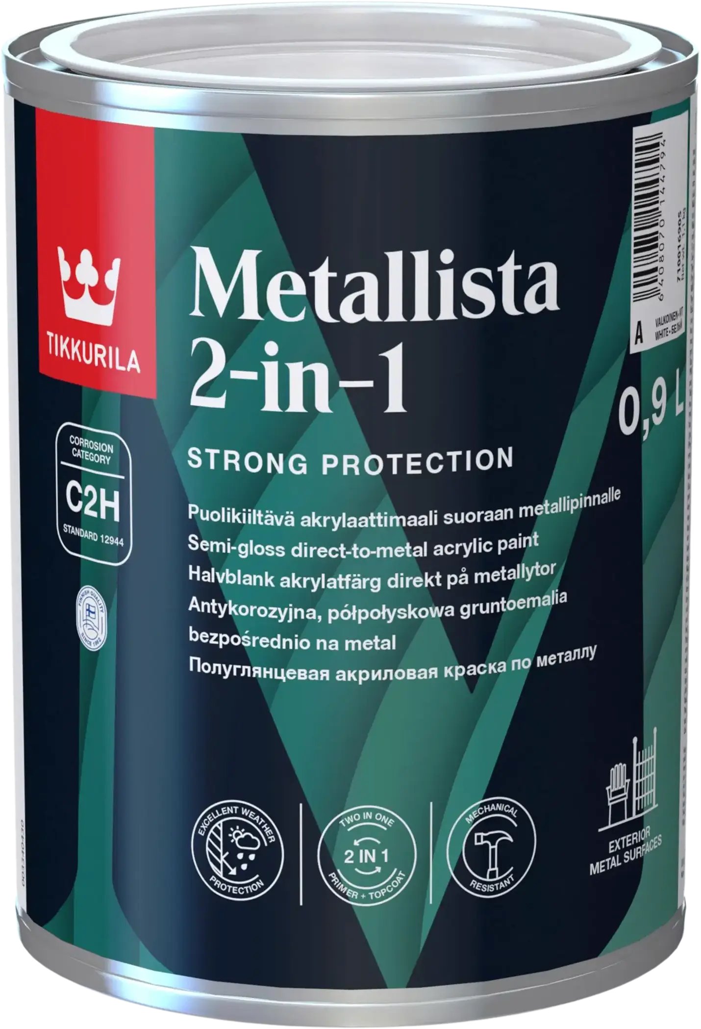 Tikkurila PAINT METALLISTA 2IN1 C WHITE