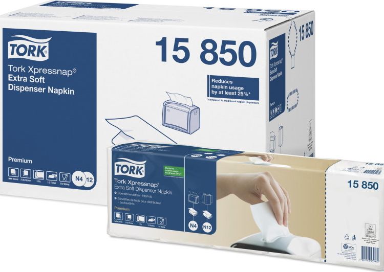 Tork - Serwetki dyspenserowe, 2-warstwowe, Premium