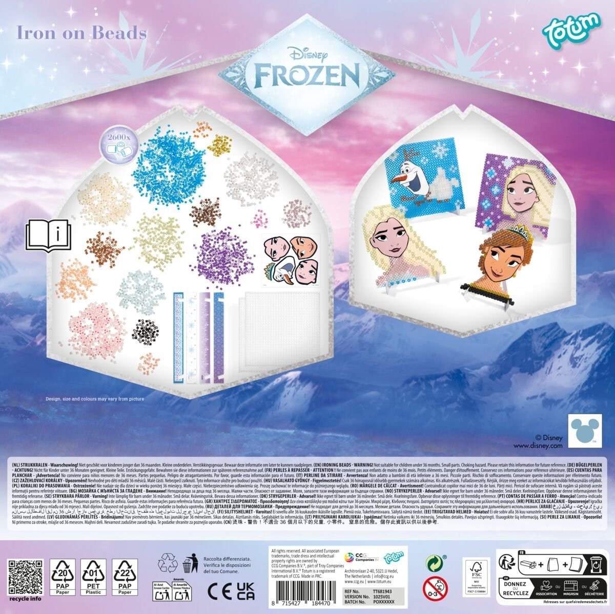 Totum Beads for fusing Frozen |
