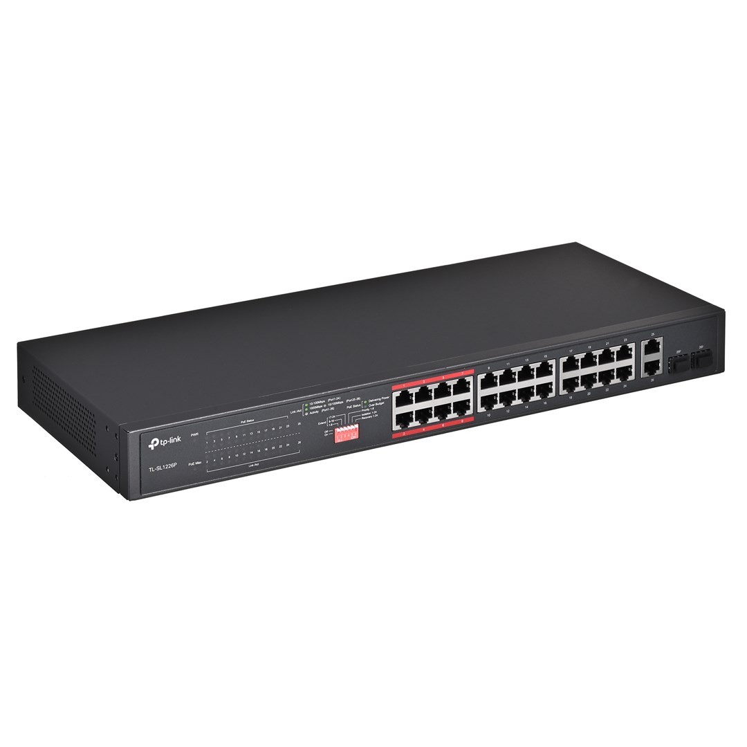 TP-Link 24-Port 10/100Mbps + 2-Port Gigabit