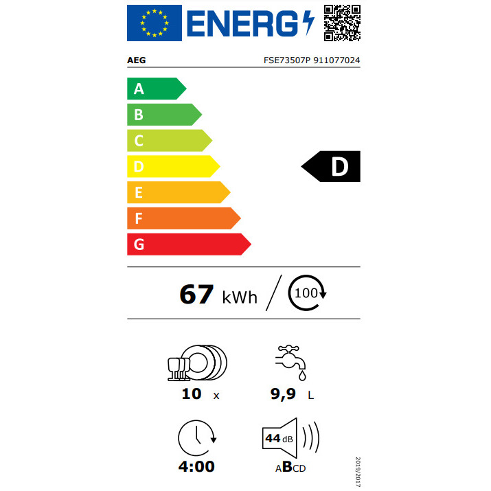 AEG Trauku mašīna AEG FSE73507P |