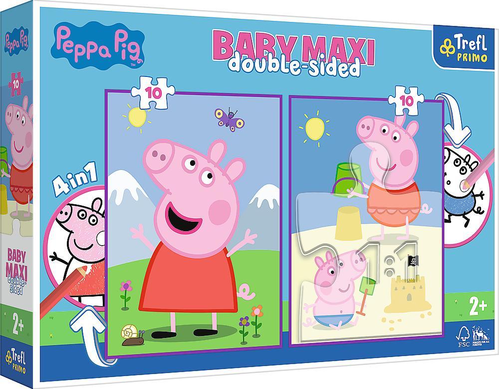 Trefl Dwustronne Puzzle 2x10  Baby Maxi