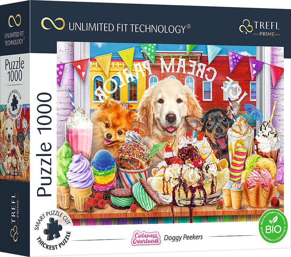 Trefl Puzzle 1000 Doggy Peekers Unlimited