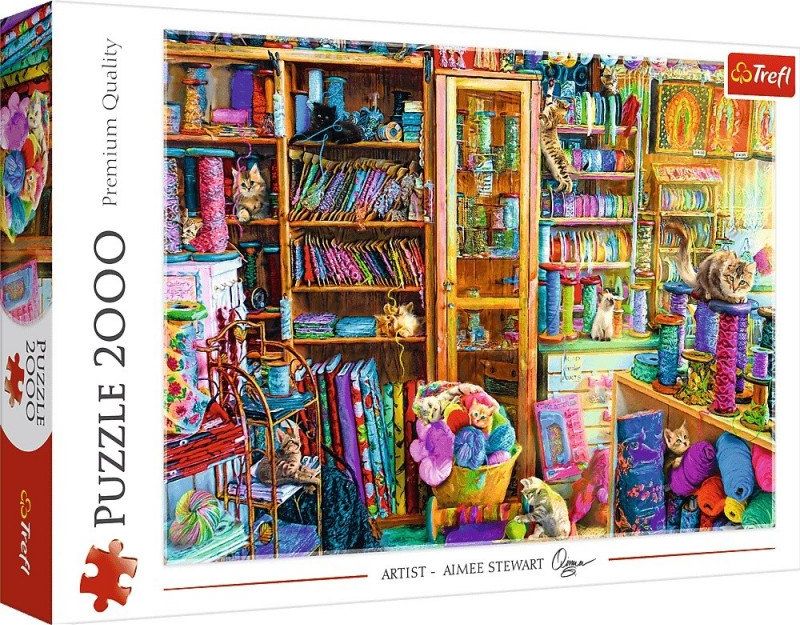 Trefl Puzzle 2000 Koci raj |