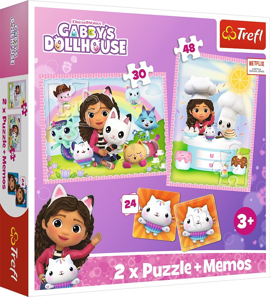 Trefl Puzzle memos Gabi z kocim