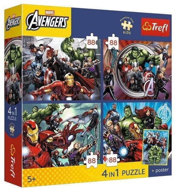 Trefl Puzzle 4x88 PremPlus Kids Bohat