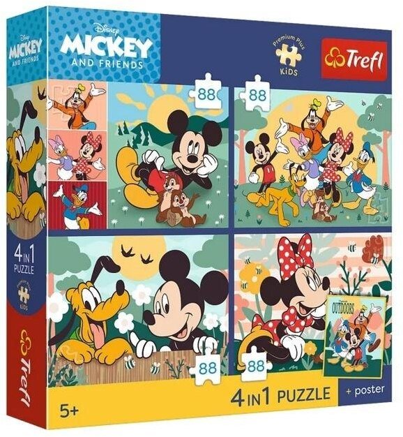 Trefl Puzzle 4x88 PremPlus Kids Razem