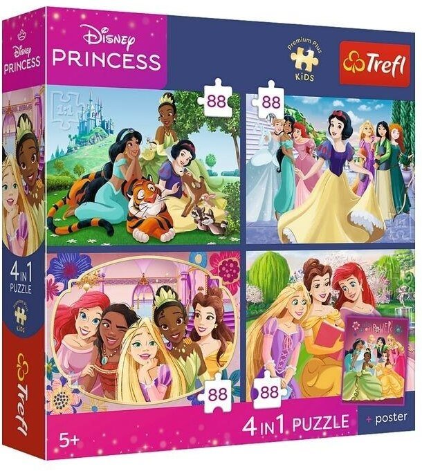 Trefl Puzzle 4x88 PremPlus Kids  księżn