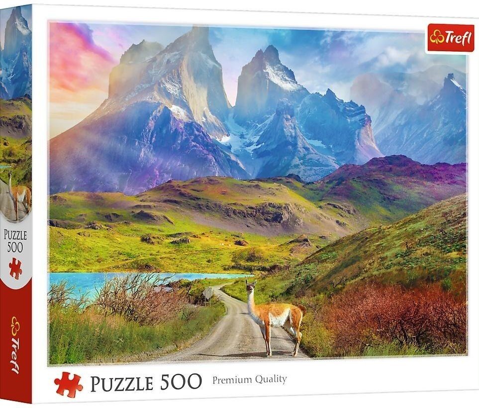 Trefl Puzzle 500 Lama w Patagonii