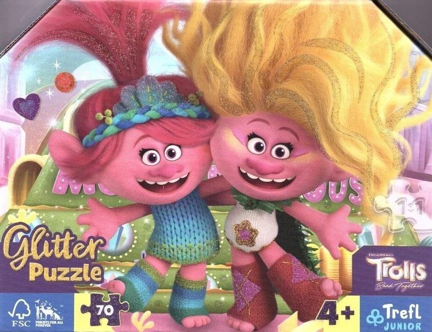 Trefl Puzzle glitter   Trolle. Trolls 3