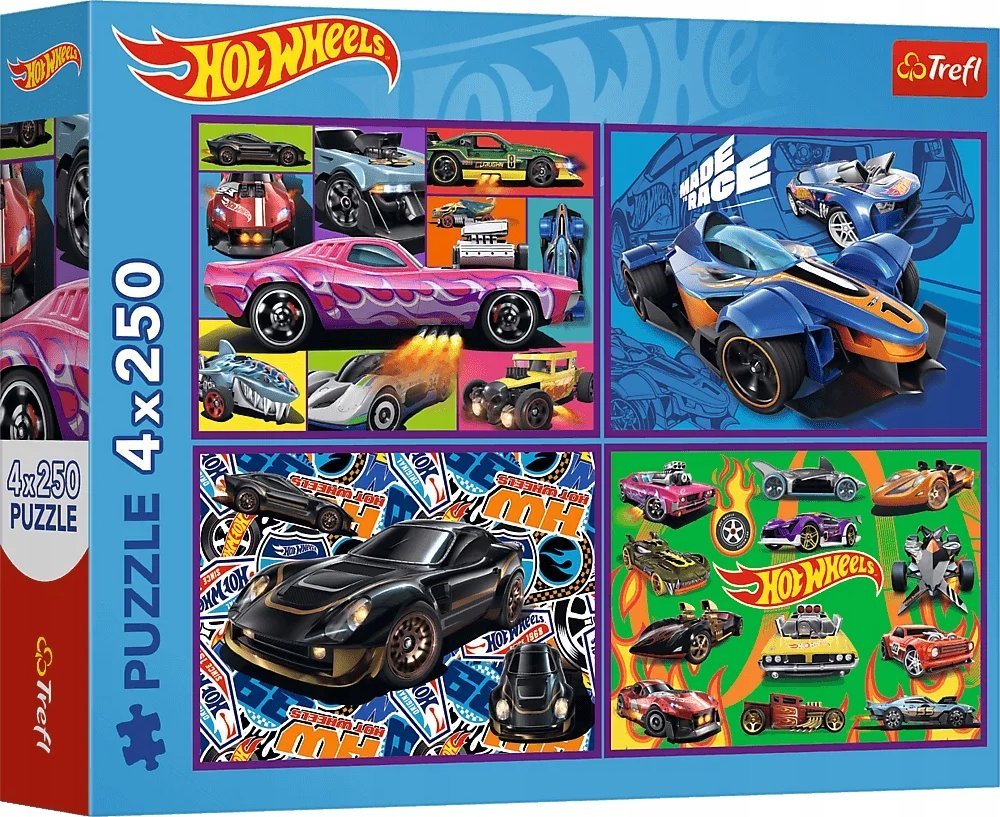 Trefl Puzzle Hot Wheels  4x250  (13312)
