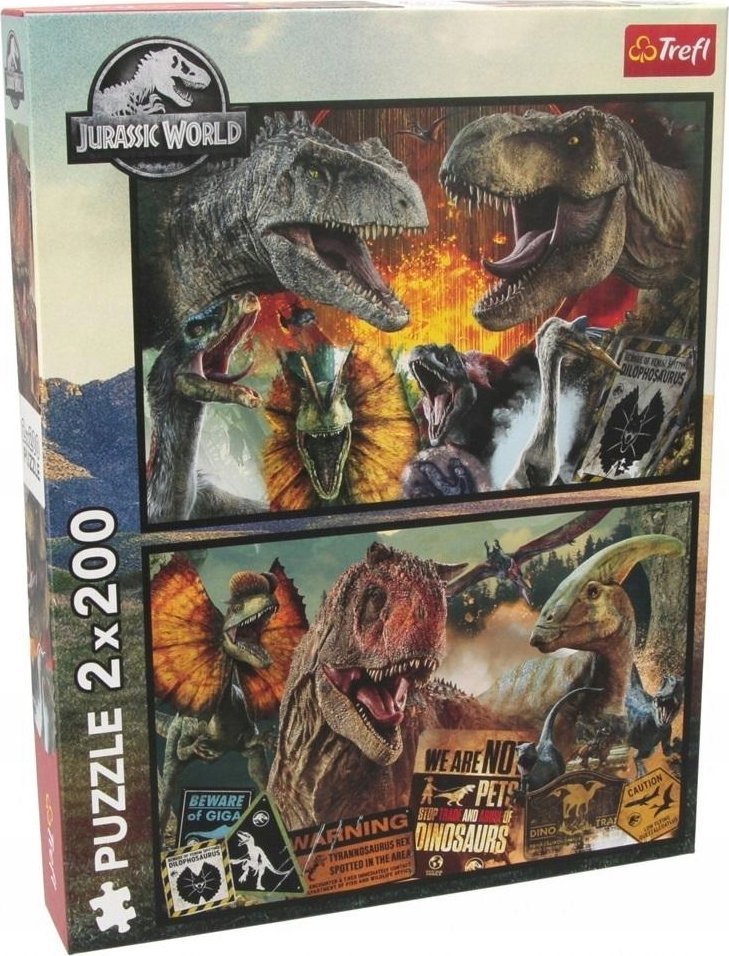 Trefl Puzzle Jurassic World Prehistoryczny  2x200