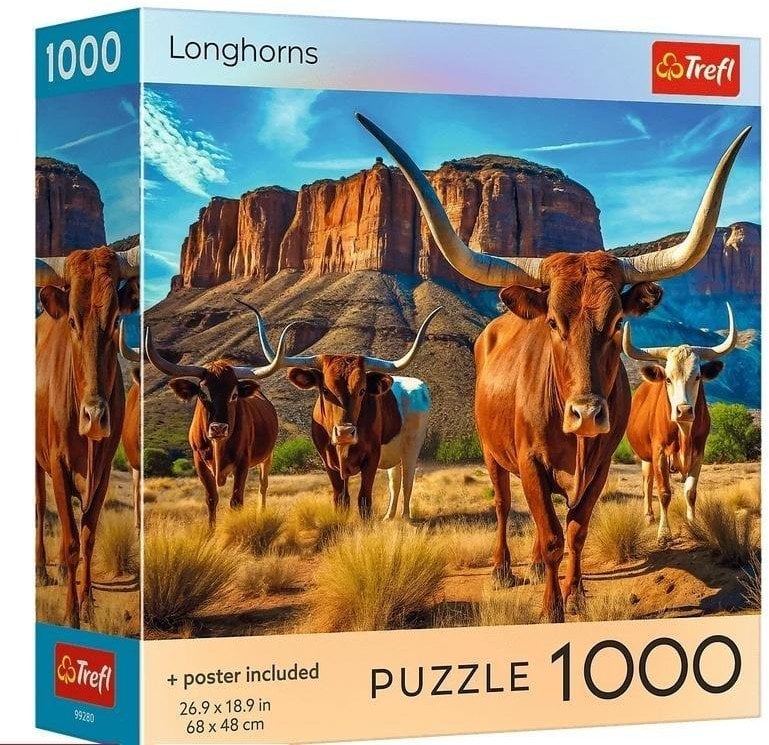 Trefl Puzzle USA Collection: Longhorns 1000