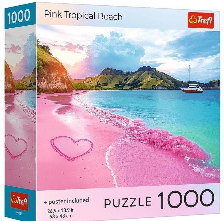 Trefl Puzzle USA Collection: Pink Tropical