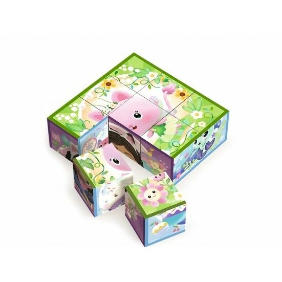 Trefl TREFL drewn.Block puzzle KociD
