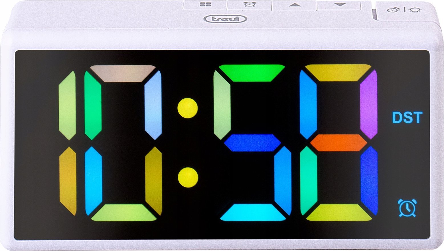 Trevi -budzik Trevi EC88601 rgb white