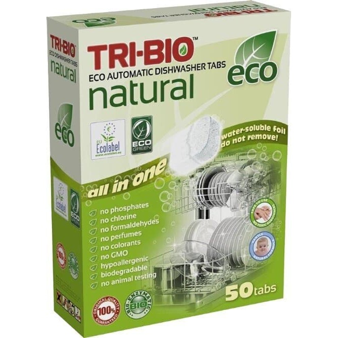 TRI-BIO tabletes trauku mazg.mašīnām, 50gab