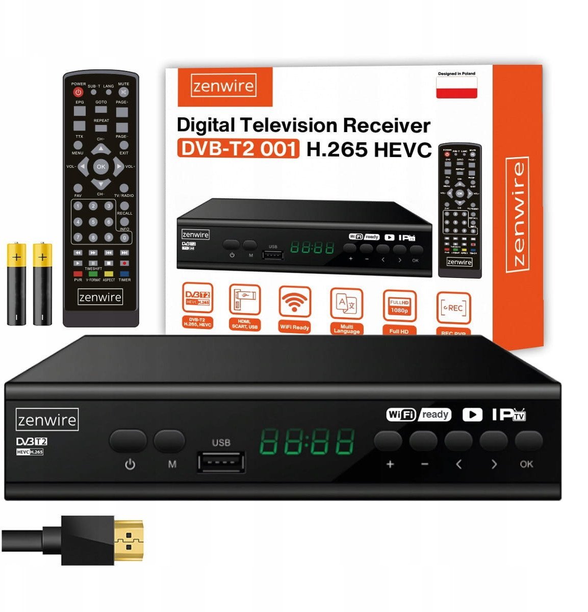Tuner TV Zenwire 001 DVB-T2 |