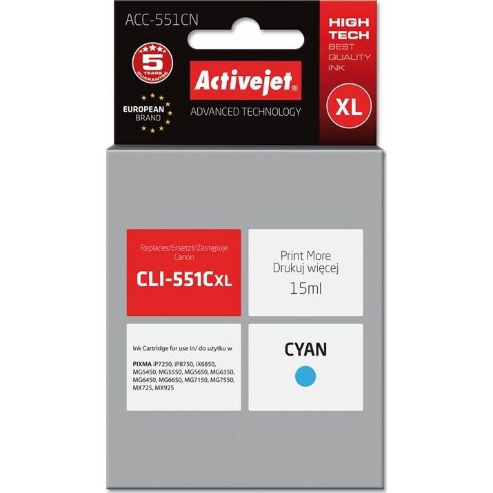 Tusz Activejet Activejet Tusz Activejet ACC-551CN
