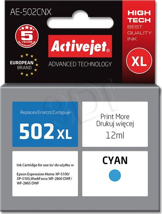 Tusz Activejet Tusz AE-502CNX cyan |