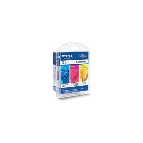 Tusz Brother  tuszy oryginalnych LC-1100HYRBWBP Rainbow