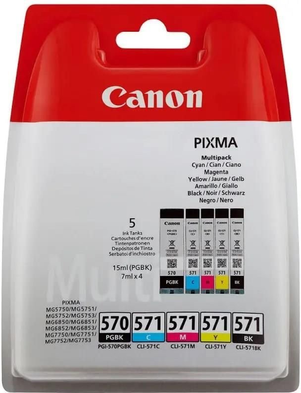 Tusz Canon PGI-570BK/CLI-571 do Pixma MG-5750/6850/7750
