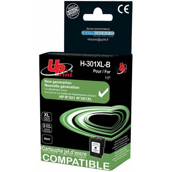 Tusz UPrint H-301XLB / CH563EE (black)
