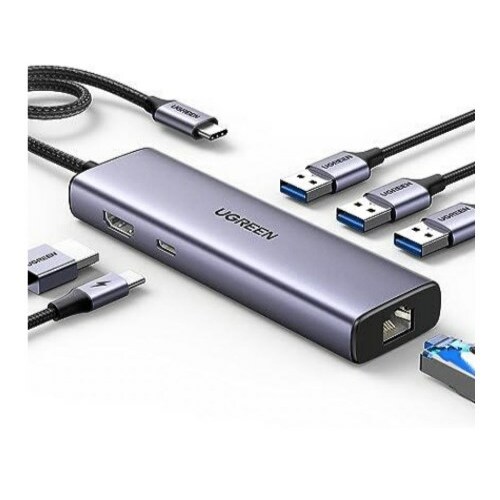HUB USB Ugreen CM512 1x RJ-45
