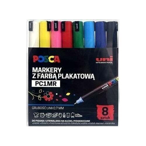 Uni Mitsubishi Pencil Markery plakatowe PC-1MR