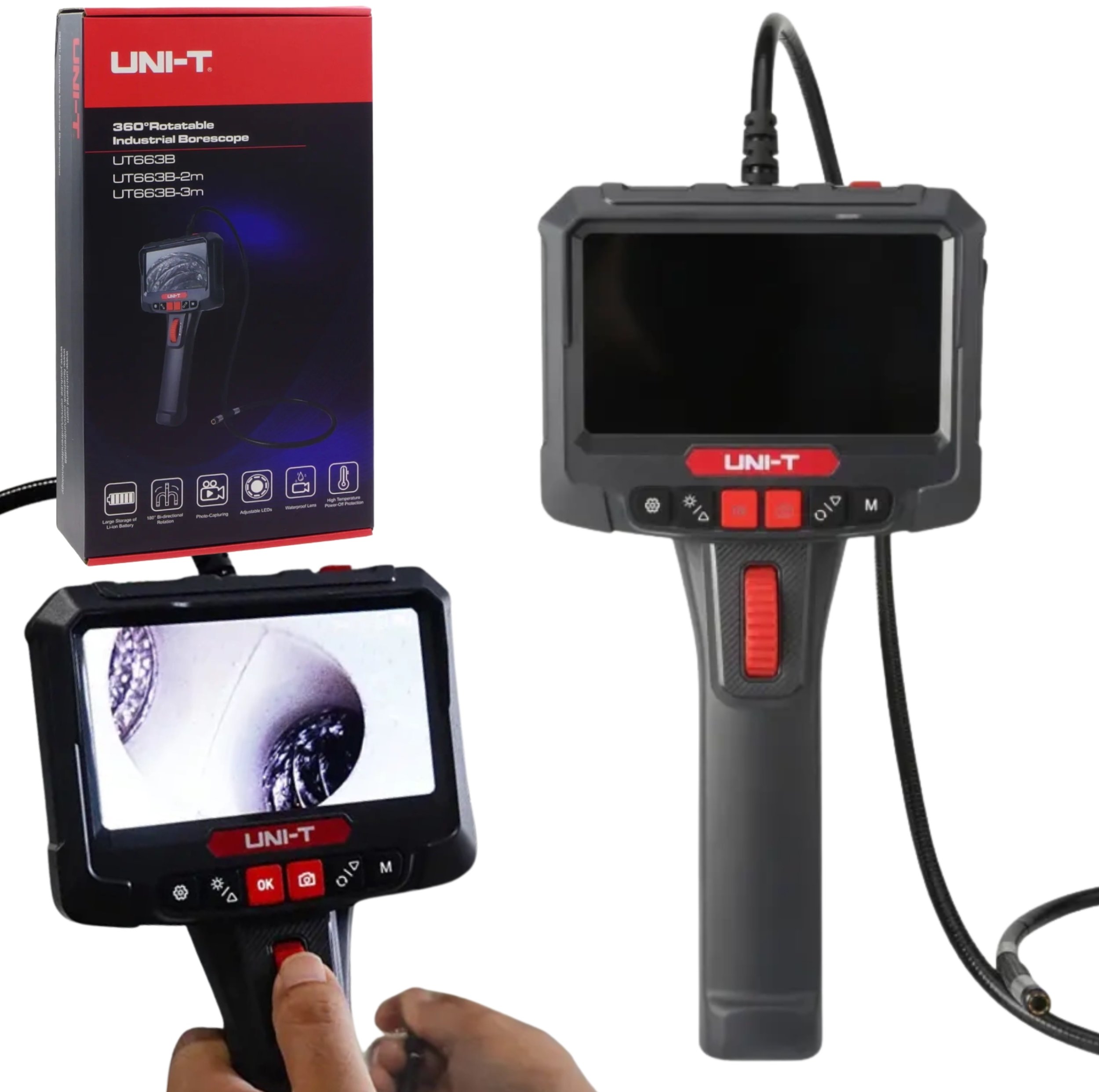 Uni-T 360 degrees boroskop 5 0"