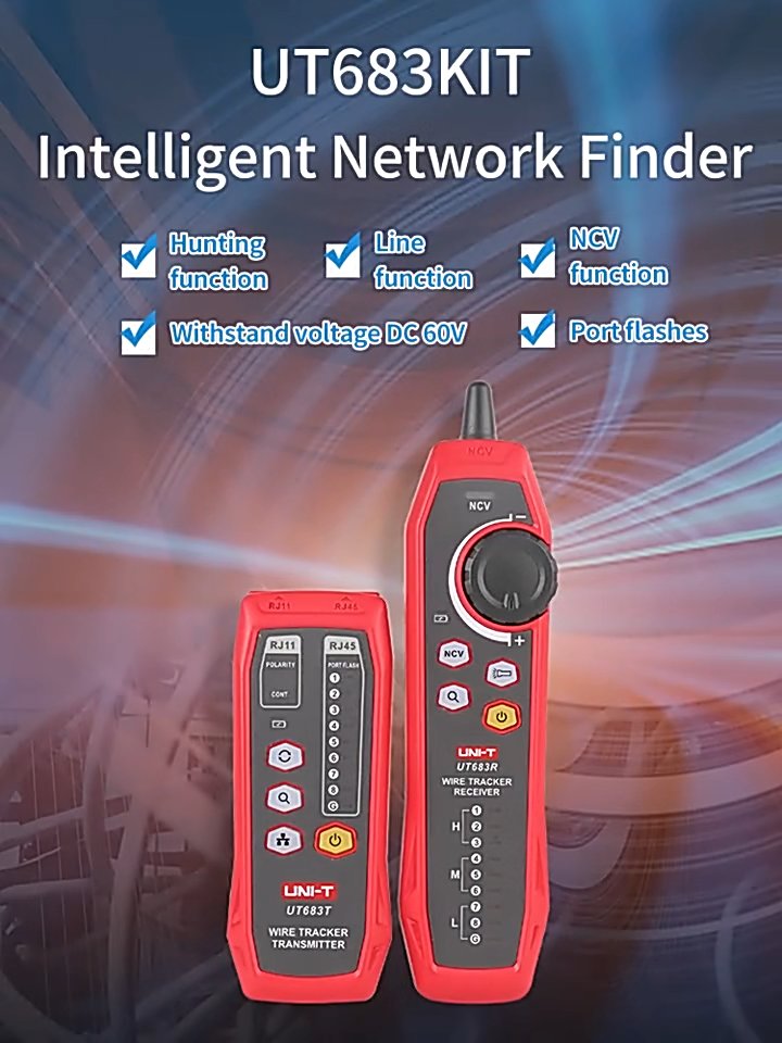 Uni-T RJ113000m; RJ45100m; NCV funkcja; o