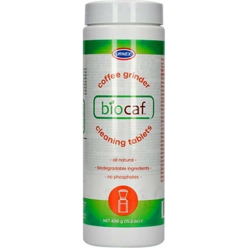 Urnex Biocaf coffee grinder cleaning tablets