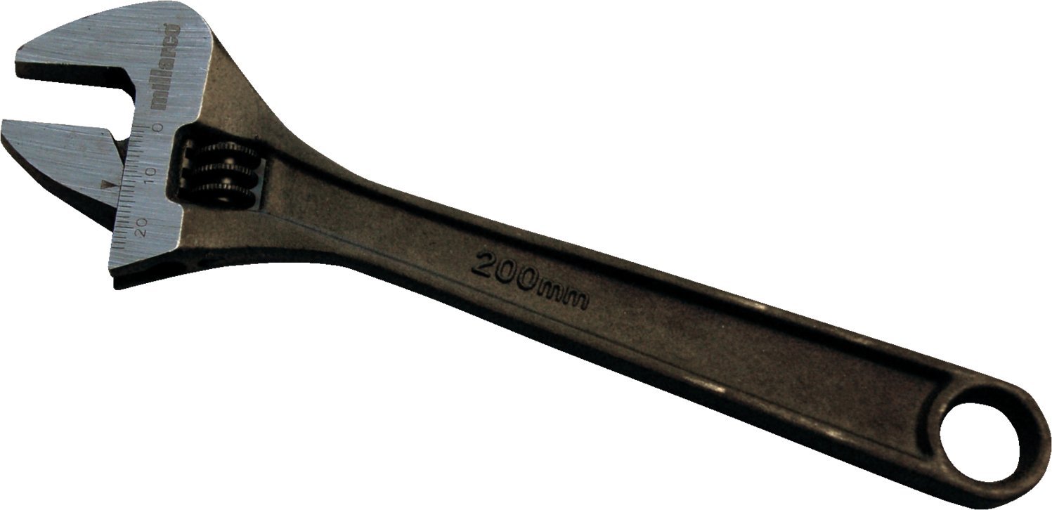 Usorteret Skiftenøgle 8" - 200 mm