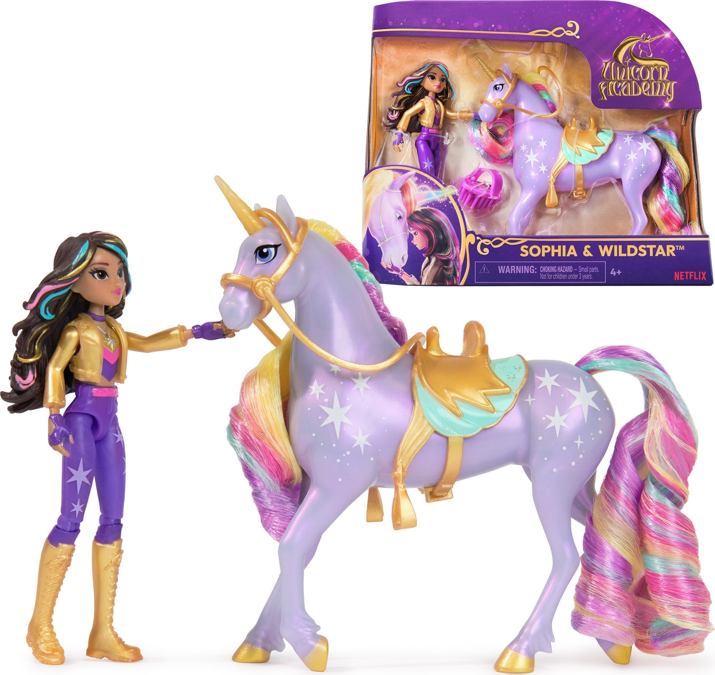 Usorteret Unicorn Academy Doll & Unicorn