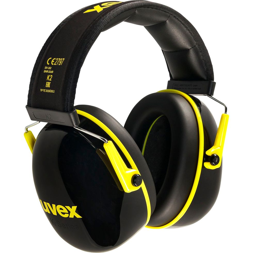 Uvex capsule ear prot. K2 black/yellow