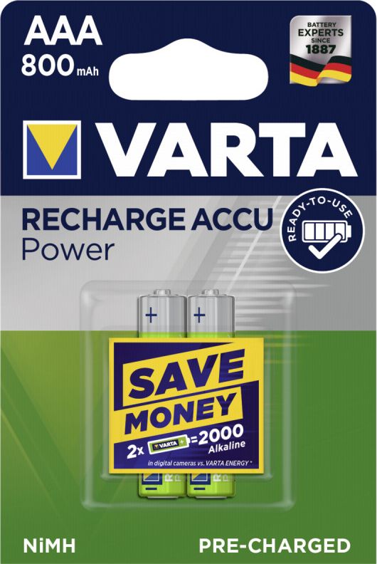 Varta Rechargeable AAA / R03 800mAh