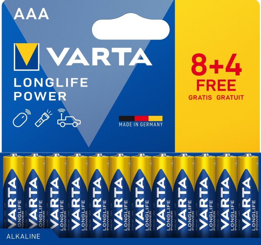 Varta  LONGLIFE Power AAA NOWY 12St